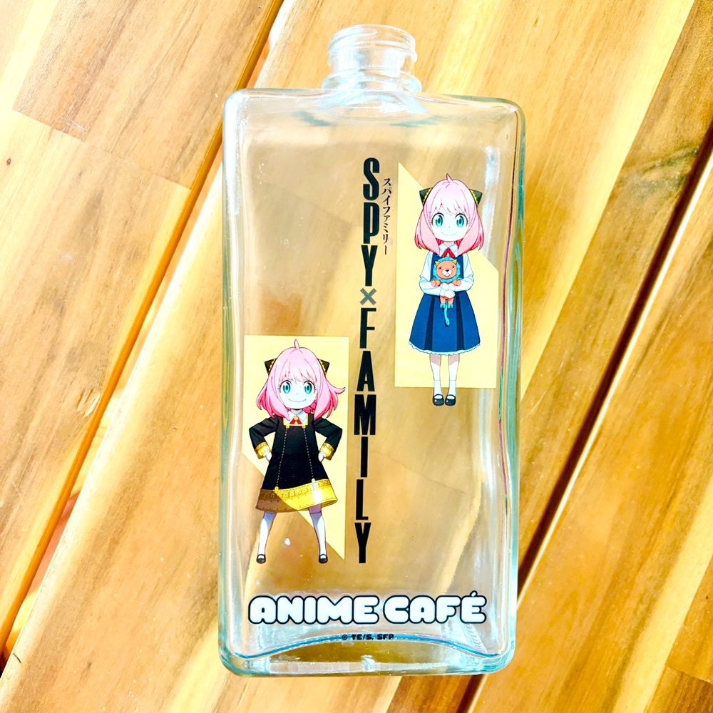 spy x family - anya forger - boba glass bottle collaboration anime vase